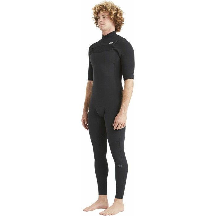 2024 Billabong Mnner Revolution 2mm Brustreiverschluss Kurzmelig Neoprenanzug ABYW300108 - Black